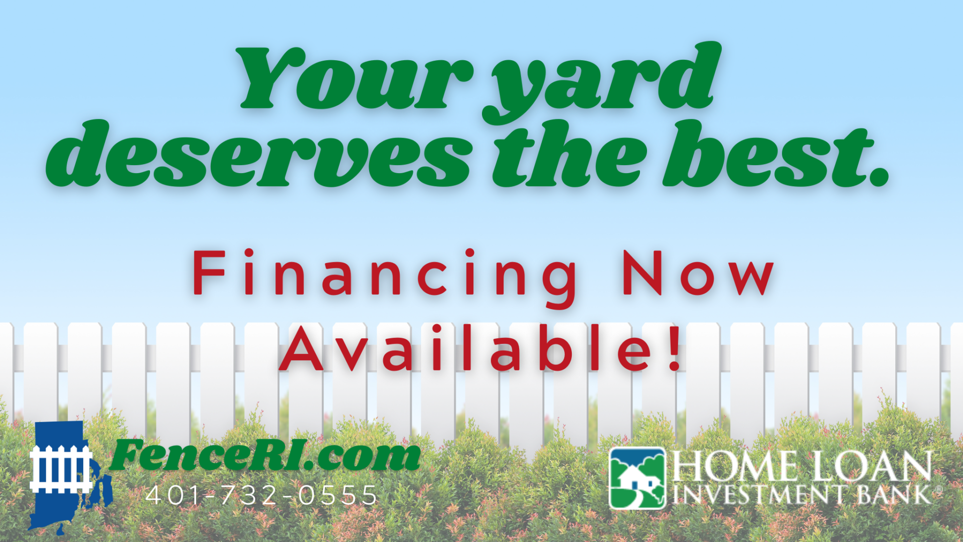 fence installation financing